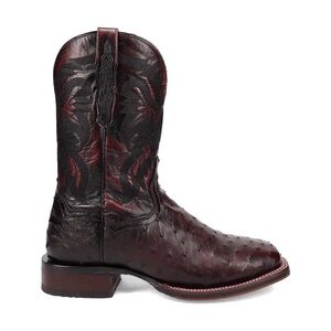 Dan Post Black Cherry Ostrich Boots